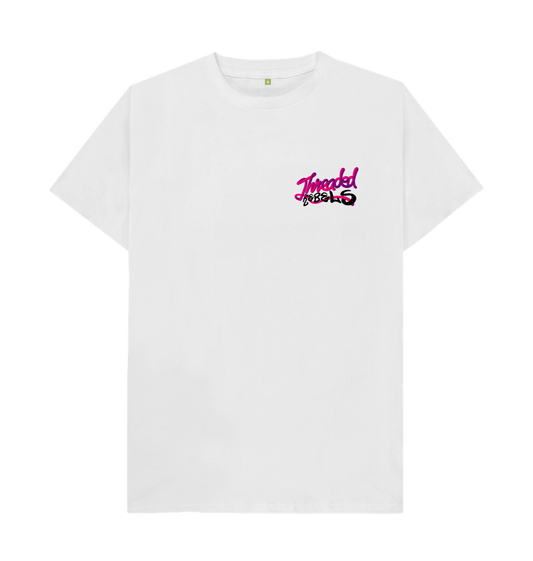 White Threaded Rebels, Men's Certified Organic Cotton T-shirt, Front LB - PB