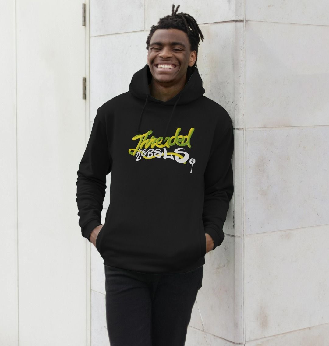 Threaded Rebels, Men's 50/50 Remanufactured & Organic Cotton Hoodie, Front GW